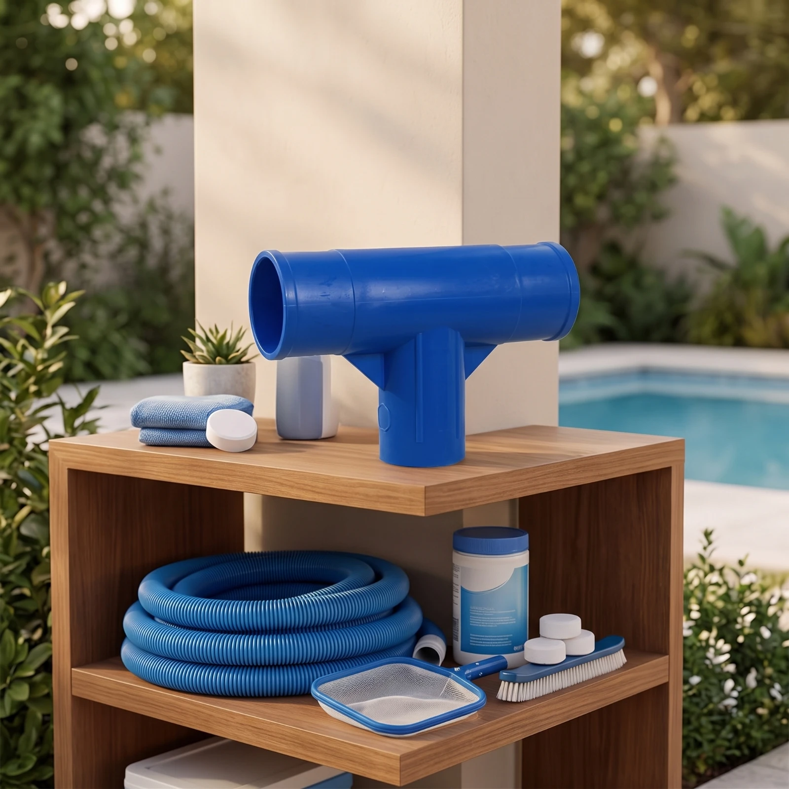 Three-Way Frame Connector Long-Lasting Pool Frame Connector T-Joint Reliable Wear-Resistant for Above-Ground Pools