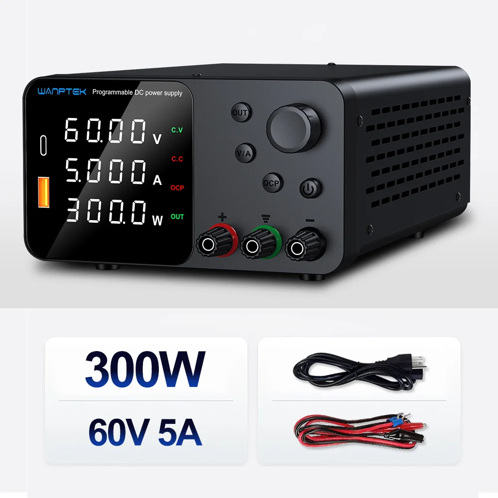 Wanptek Laboratorium DC Voeding Verstelbare 30V 5A 30V 10A 60V 5A 120V 3A met Uitgang OCP Lab Schakelende Voeding