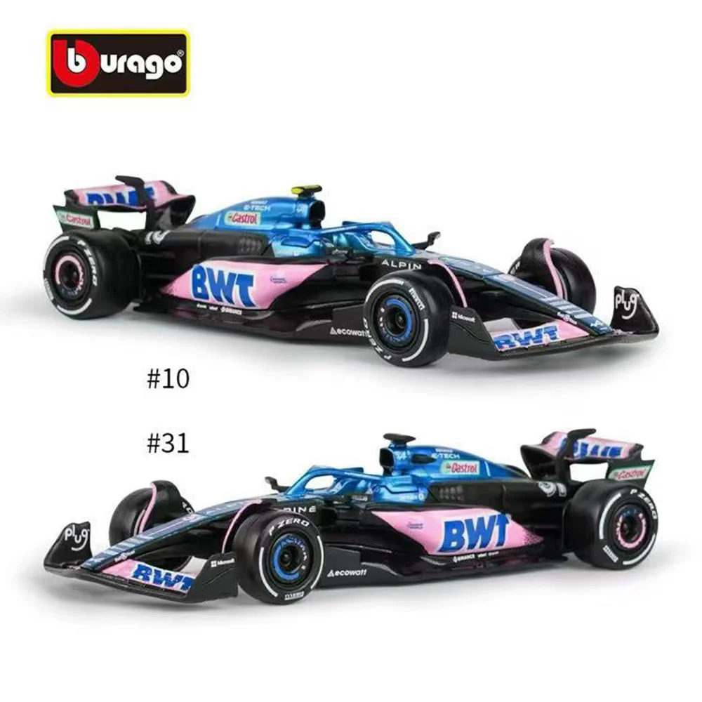 

Bburago 1:43 Alpine Team F1 A523 2023 #10 Pierre Gasly #31 Esteban Ocon Alloy Car Die-Cast Model Toy Competition Collectible