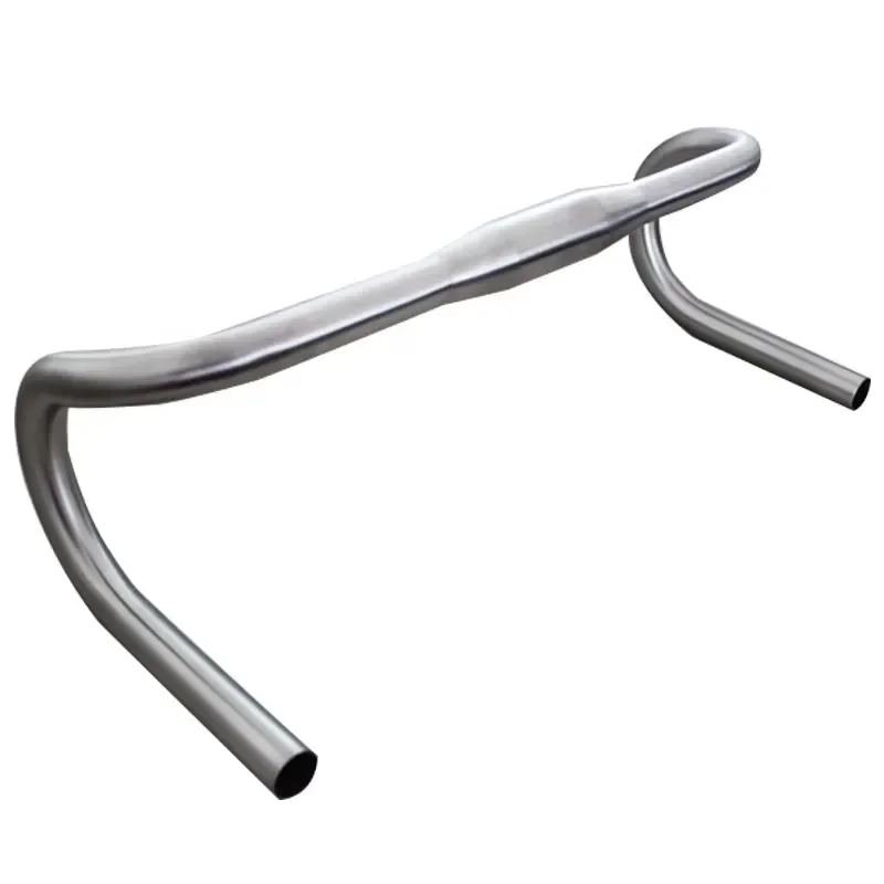 Lightweight Titanium Road Bike Handlebar Curved Drop Bar for Racing Bicycle Cycling Parts Ergonomic Design Durable Metal