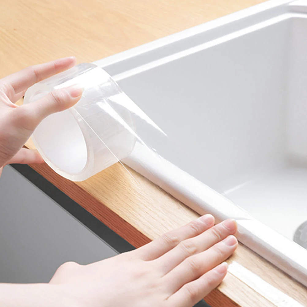 

Kitchen Sink Waterproof Strong Self-adhesive Transparent Tape Bathroom Toilet Crevice Strip Self-adhesive Pool 3cm x