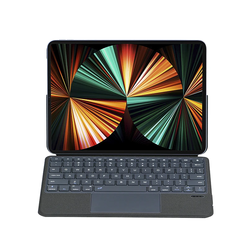 Imagem -04 - Tablet Teclado Magnético Dobrável Ultra Fino Teclado sem Fio Azul Dente Toubar Teclado para Ipad ar 2023 11 Polegada