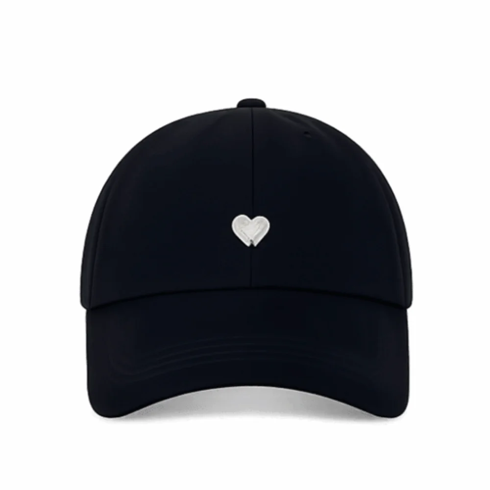 

Korean High Ponytail Children's Baseball Cap Solid Color Love Heart Embroidery Sun Hat Soft Cotton Baby Peaked Cap Summer
