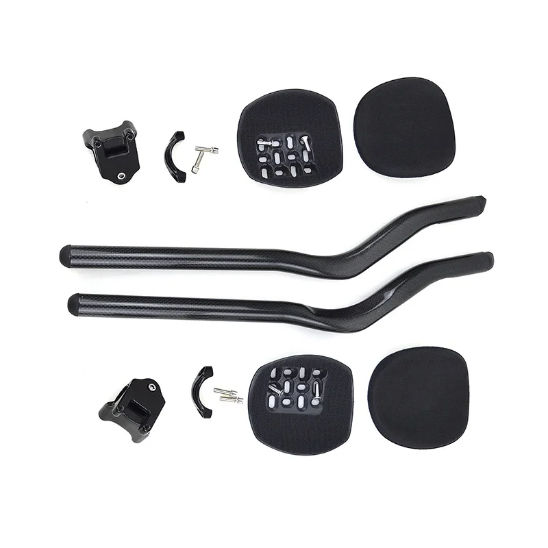 

30-degree rest handlebar end-carbon fiber auxiliary rest handlebar is suitable for flat handlebars and aerodynamic handlebars.