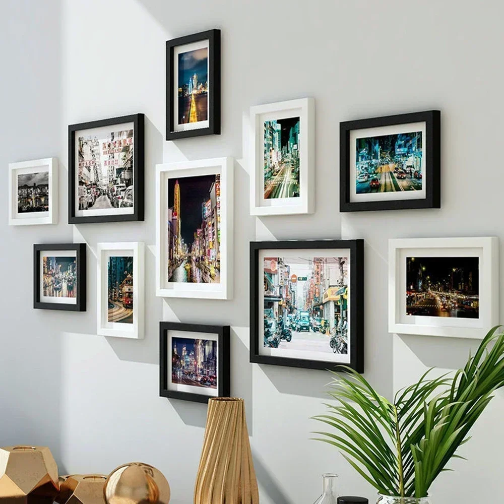 Photo Wall Set Photo Frame 11 Piece Set Photo Living Room Wall Mounted Set Home Decor Dining Room Wall Decoration