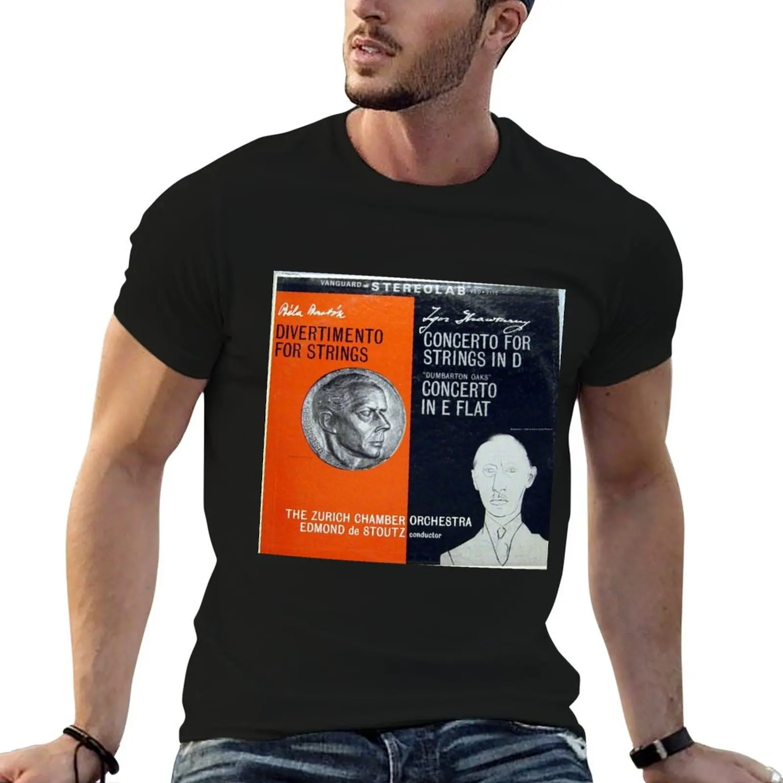 Stravinsky, Igor, Bartok, Bela, Zurich, Classical, Avant Garde T-Shirt tops oversized t shirt anime shirts men