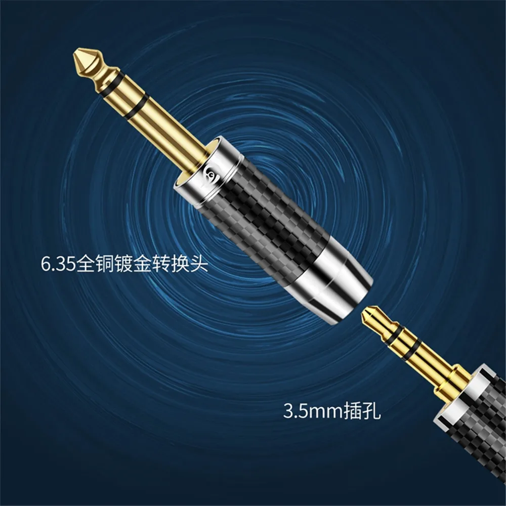 6.35mm to 4.4mm 3.5mm 2.5mm Adapter 6.5 to 2.5/3.5/4.4 Stereo Jack Headphone Audio Adapter Plug Audio Adapter Compatible for PC