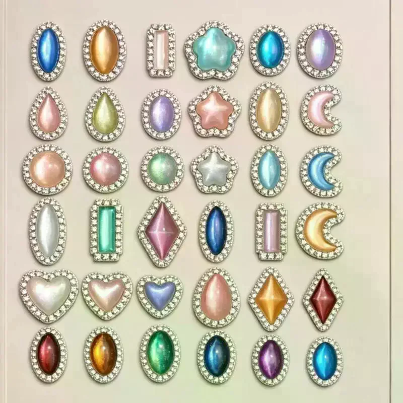 New Highly Versatile And Practical New Egg-shaped Gemstone Nail Art Mold For DIY 3D Silicone Nail Decoration Tools - Box Pa 1Pc