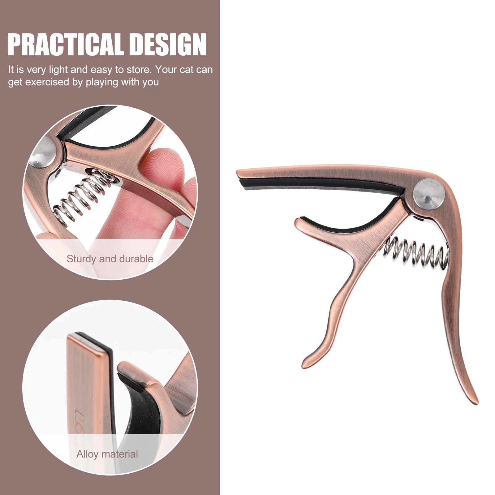 

1 set Capo Ukulele Alloy Metal Tuning Accessory Tone Modified Clip Durable Guitar Clamp Part Portable Practical Clip For Music