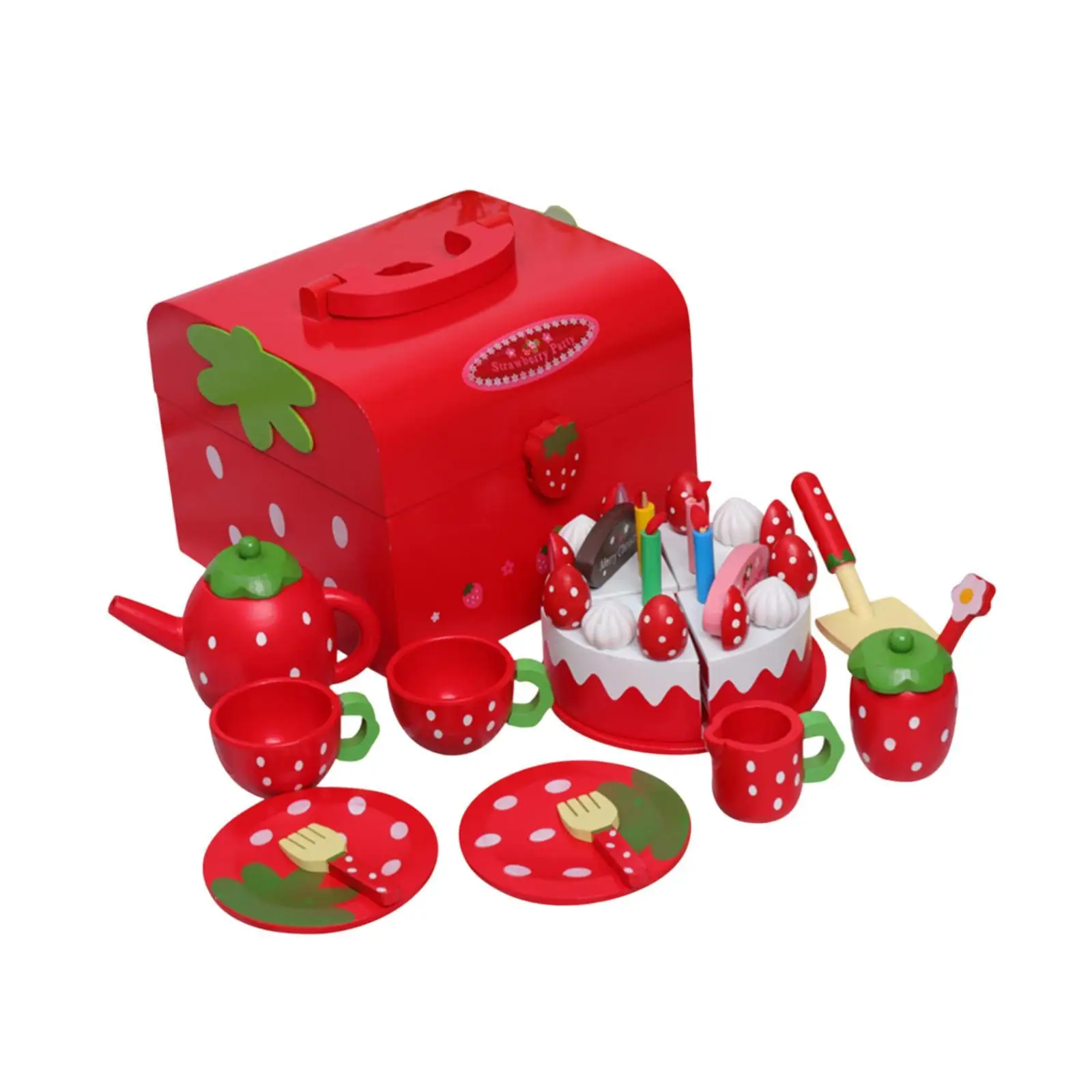 Kinderen Tea Party Set met Play Dessert Tray Theepot voor kinderen Kinderen