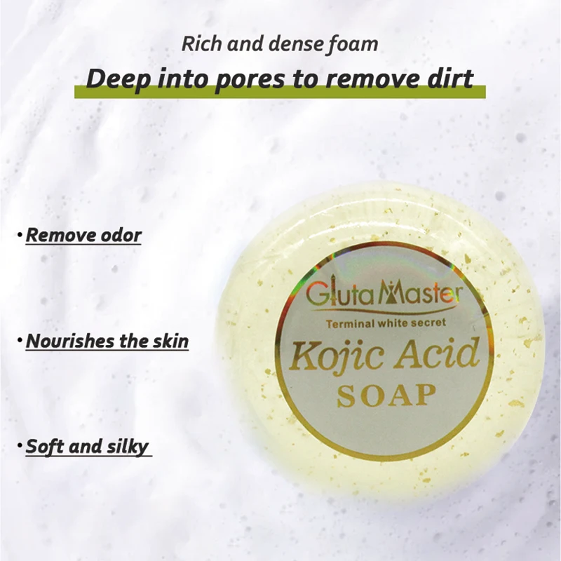 Gluta Master Kojic Acid Anti-Aging Soap Anti-wrinkle Whitening Removal Dark Spots Restore Skin Luminous and Elasticity