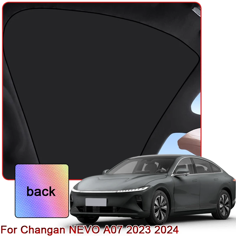 

Colorful Ice Crystal Car Roof Sunshade Fit For Changan NEVO A07 2023 2024 2025 Car Clip-on Sunroof Skylight Blind Shading Cover