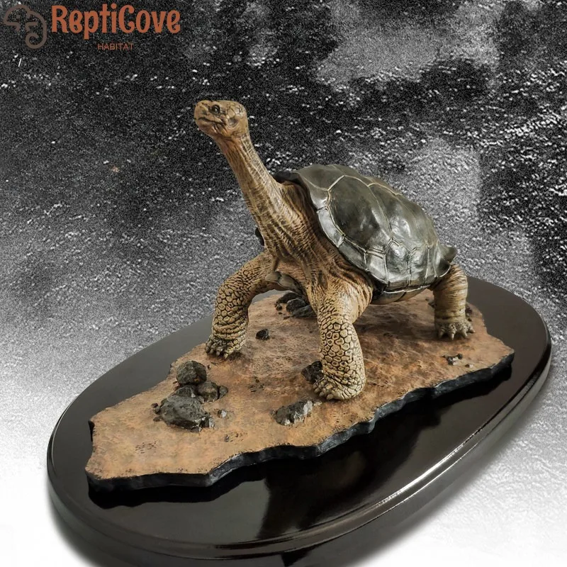

Украшение черепахи из смолы, военная модель черепахи Джорджа, имитация пейзажа рептилий, подарок, миниатюрный эко-террариум, декор