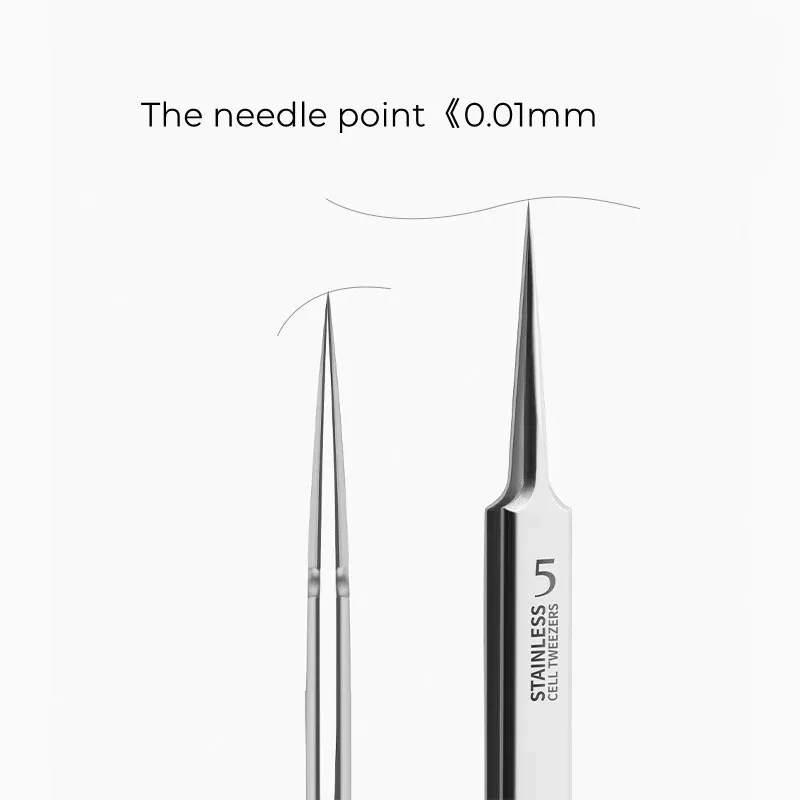 Niemiecki Ultra-fine No. Pęseta do usuwania zaskórników i pryszczy z 5 końcówkami, specjalistyczne narzędzie do salonów kosmetycznych, skrobanie i zamykanie porów, igła do trądziku.