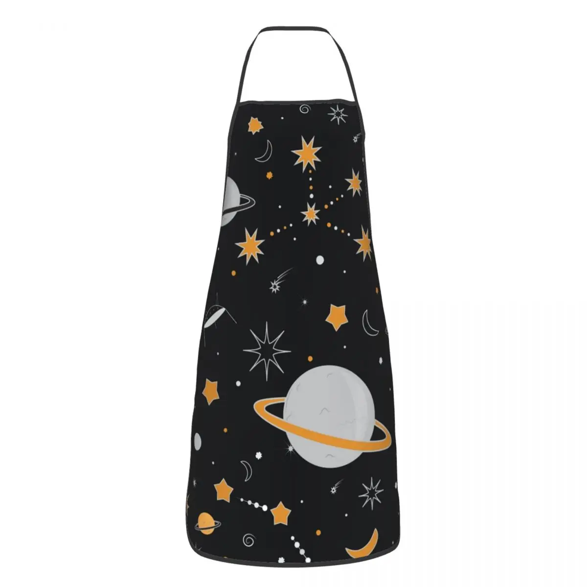 Custom Unisex Galaxy Patterns Kitchen Chef Cooking Baking Apron Men Women Tablier Cuisine for Painting