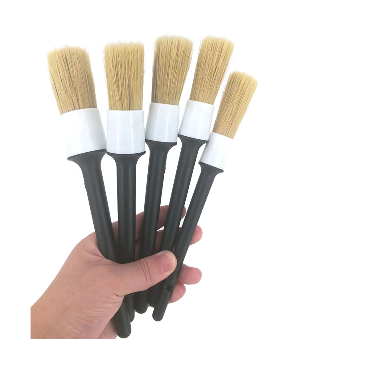 

Car Exterior Interior Detail Brush 5Pcs Hair Bristle Brushes for Car Cleaning Auto Detail Tools Dashboard Cleaning Brush