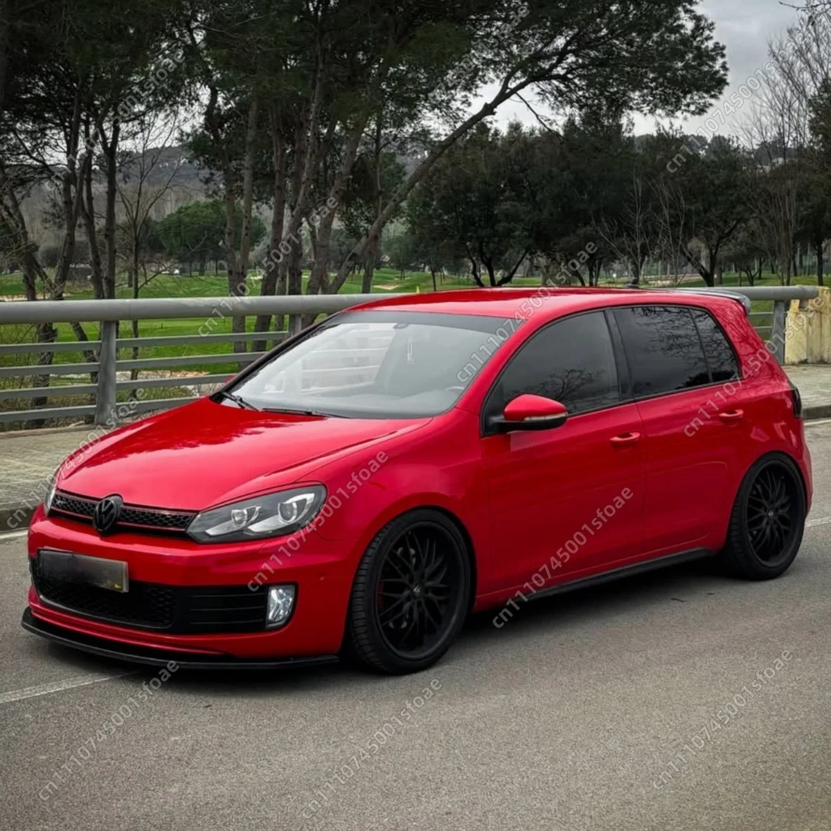 

Fit For VW Golf MK6 6GTI GTD Hatchback 2009 2010 2012 2013 3Pcs Gloss Black Retrofit Front Bumper Splitter Lip BodyKits Tuning