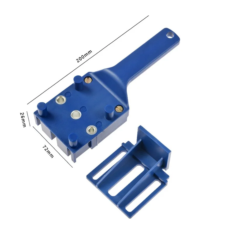 Wood Doweling Jig Punch Locator Drill Guide Handheld Woodworking Pocket Hole Jig Kit Drill Hole Puncher for Wood Dowel Joints