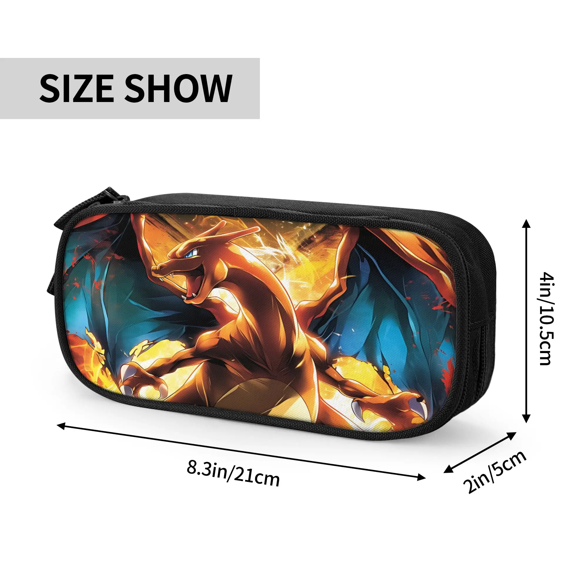 Custom charizard pokemon Large Capacity Bags for Child  Handheld Study Bag for Boys Gilrs Kids