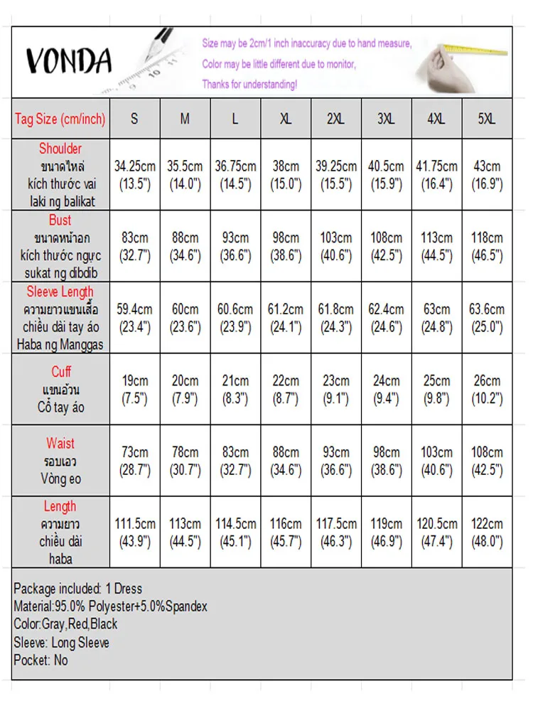 VONDA Women Elegant Party Dresses O-Neck Bow Knitted Sweater Vestidos 2025 Autumn Patchwork Long Sleeve Knitwear Long Shirt Robe