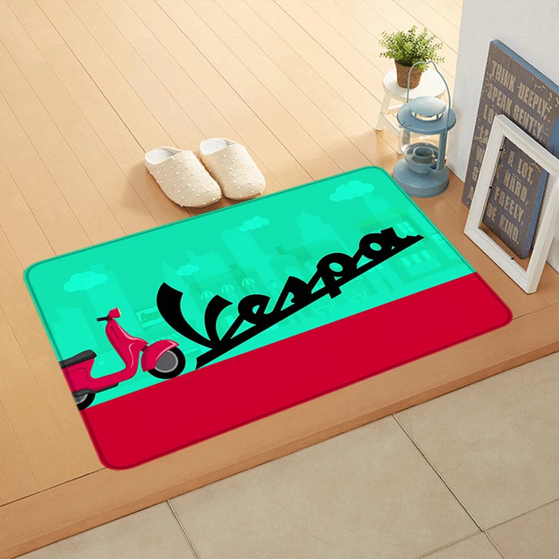 House Entrance Doormat Motorcycle Hallway Carpet Living Room Rugs V-Vespas Foot Carpets Bath Rug Floor Mats Non-slip Home Decor