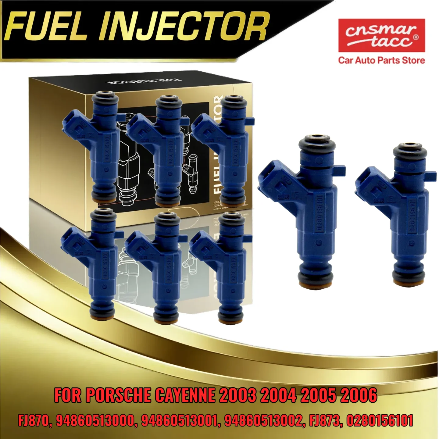 

8 Pieces Fuel Injector Compatible for Porsche Cayenne 4 5L 2003 2004 2005 2006 Model 94860513000