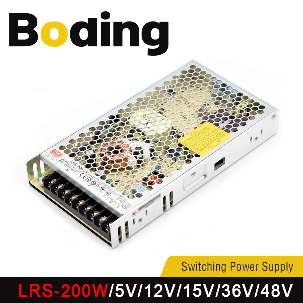 

Boding Lrs-200w 5v 12v 15v 36v 48v Switching Power Supply