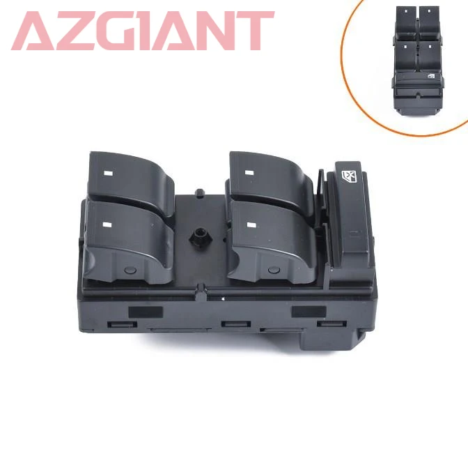 

AZGIANT Car Repair Window Glass Main Switch for GMC Yukon XL 1500 Sierra 2500 3500 AUTO Button Plastic Black 6+8 Pins