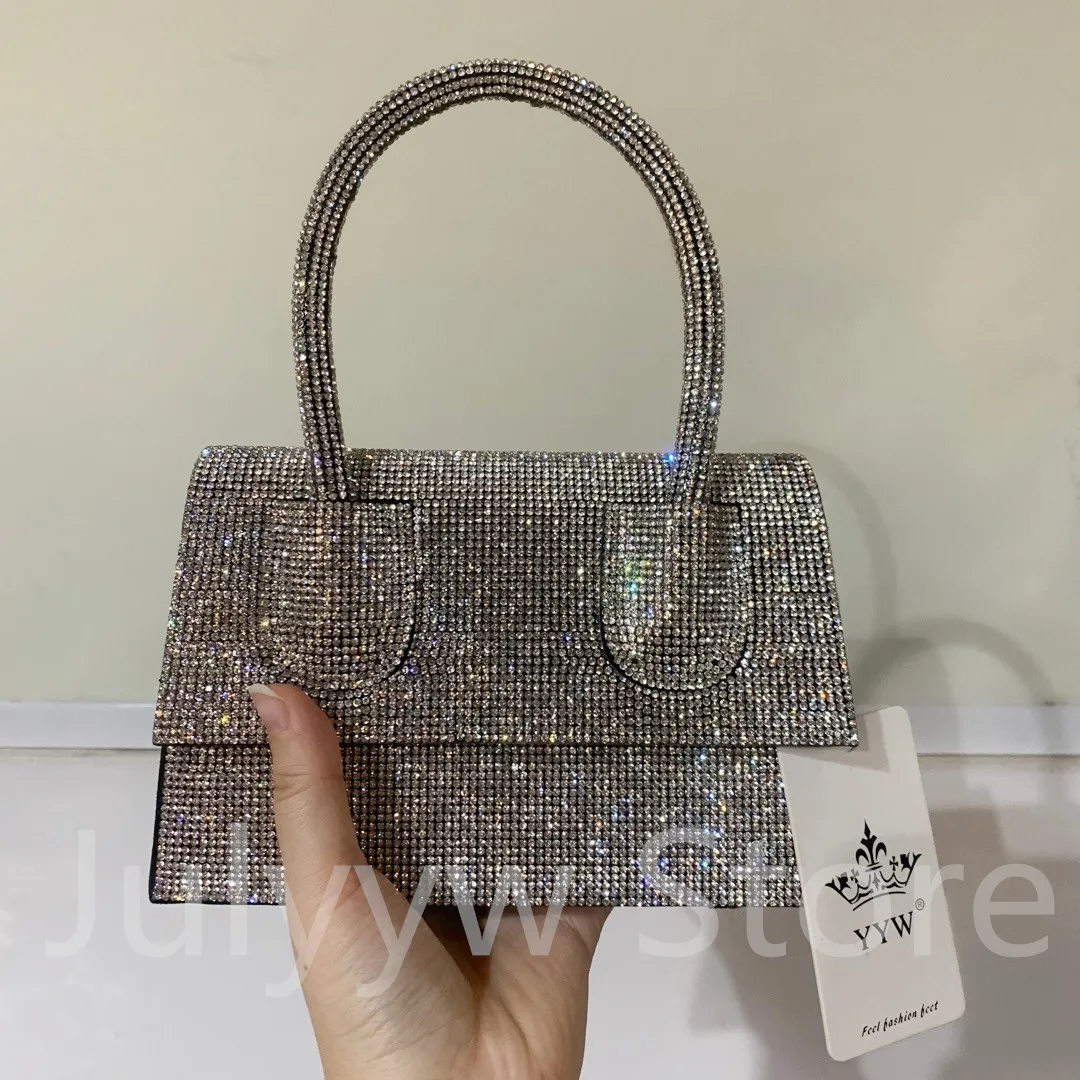 

Glitter Diamond Top Handle Bags Bling Women Hand Bags New Arrival Leisure Armpit Shopping Shoulder Bags Women'S Branded Trending