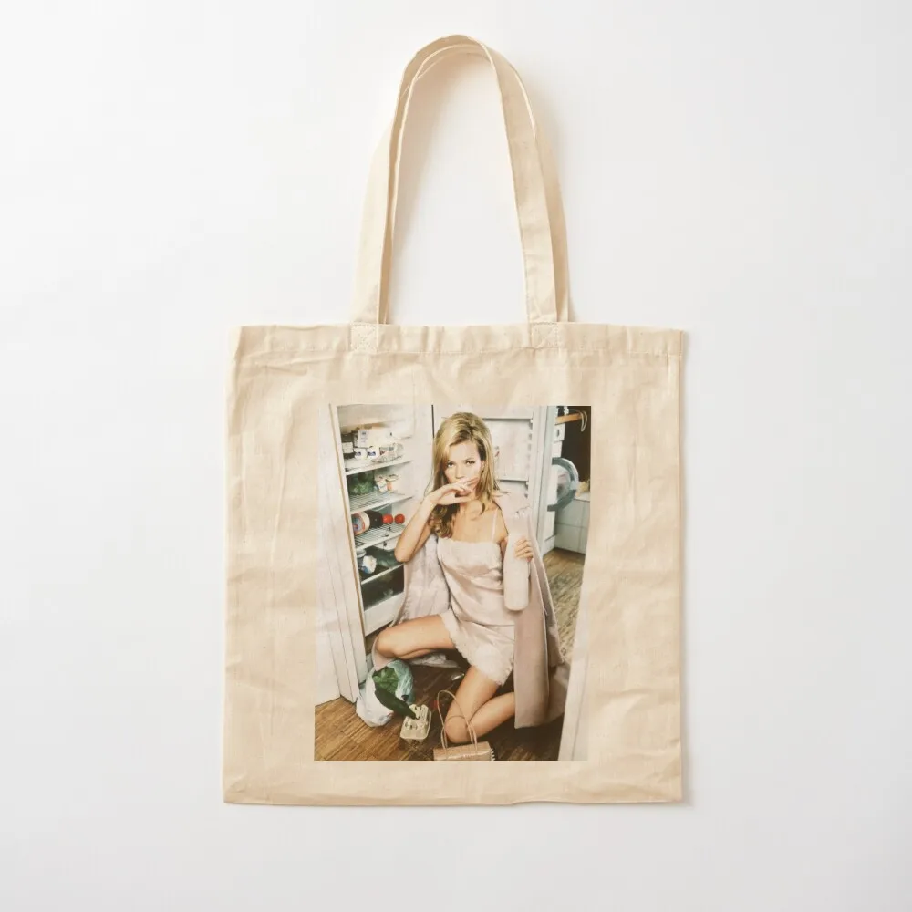 

KATE MOSS FASHION PHOTOGRAPHY 90s Colour Editorial Tote Bag eco bag folding tote bags aesthetic Canvas Tote Bag