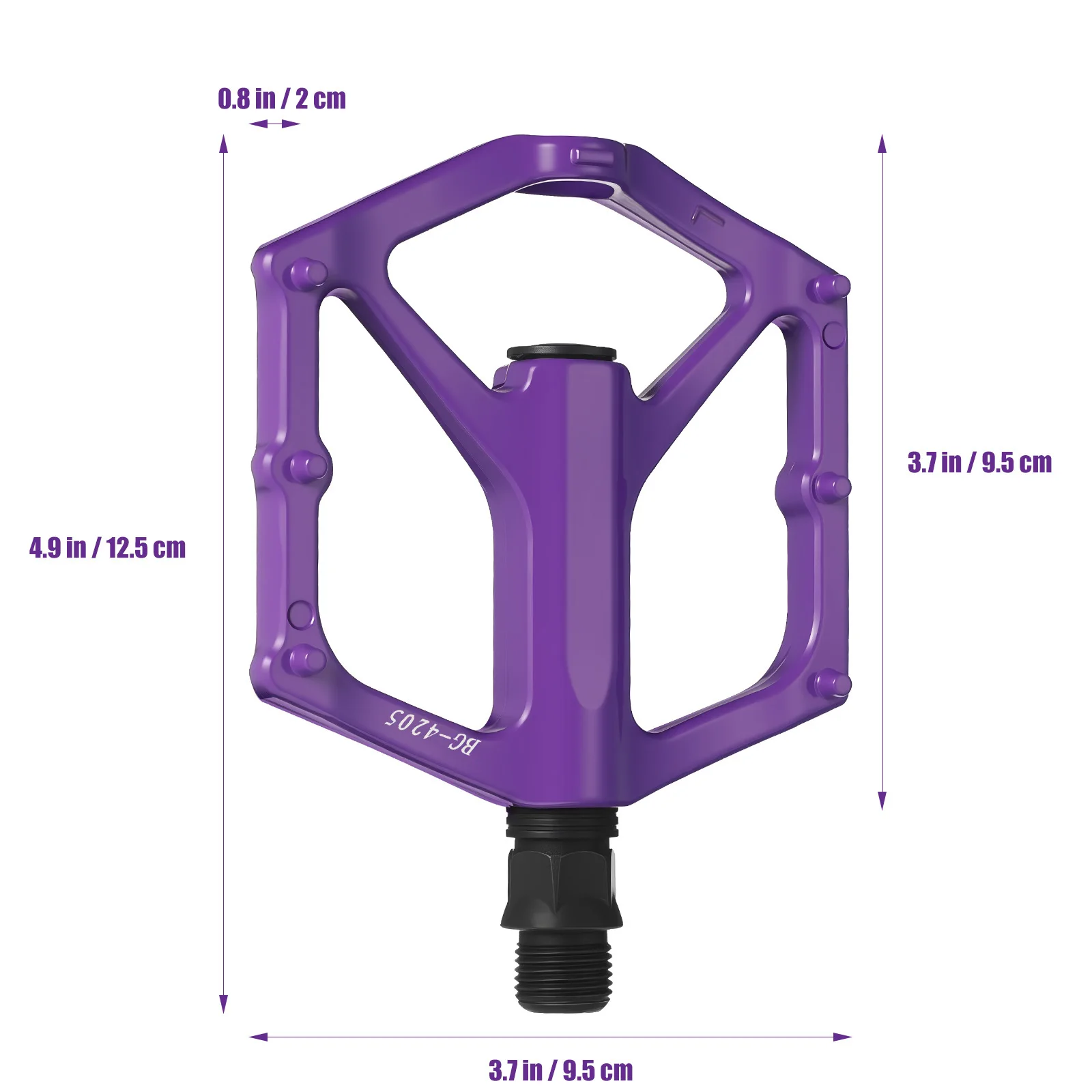 1 пара педалей для горного велосипеда, нескользящие, прочные, на плоской платформе из алюминиевого сплава для шоссейных и уличных велосипедных педалей