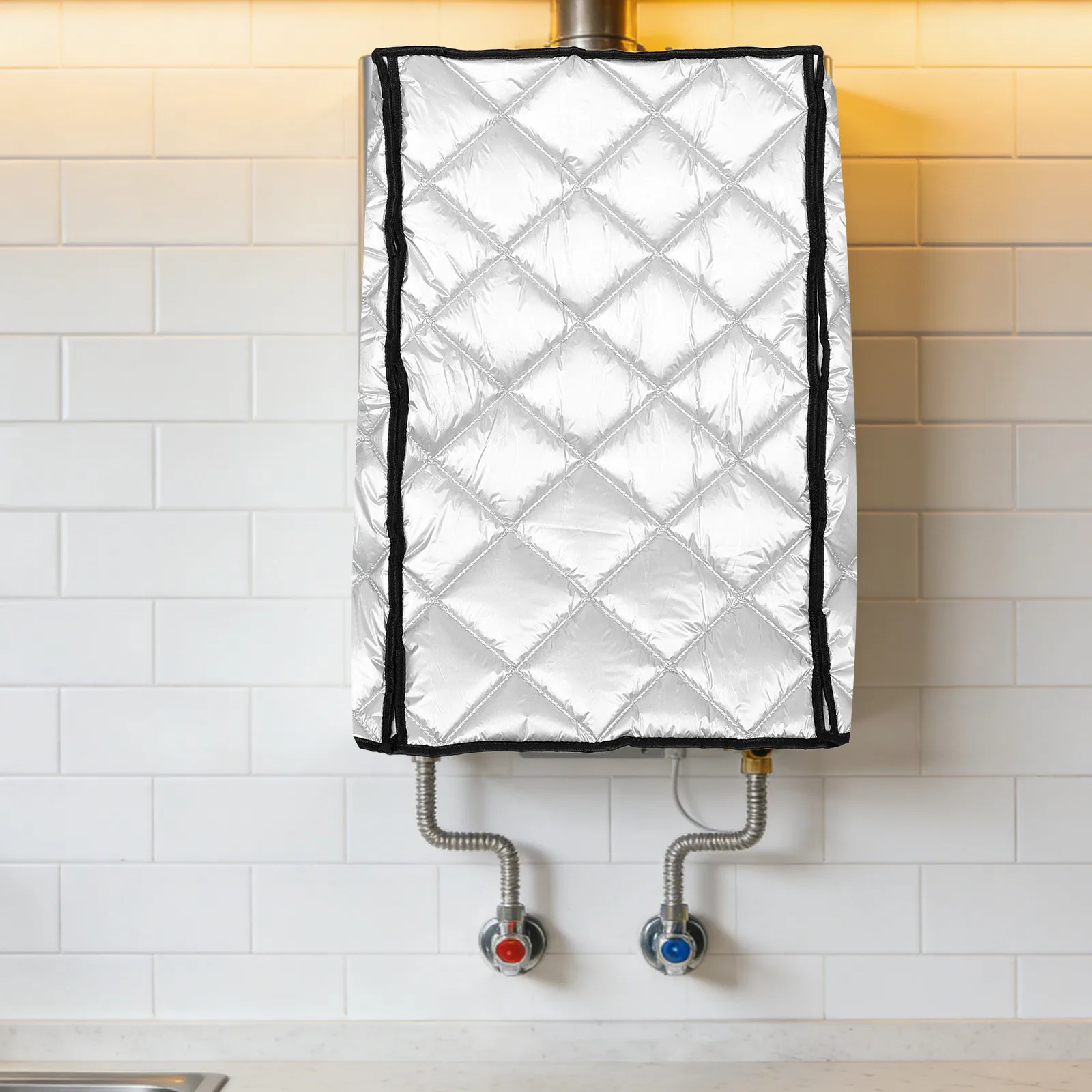 Tankless Hot Water Heater Cover 29.5x18.5 Soundproofing Dustproof Boiler Protector Wall Mounted Gas Water Heater Insulated Cover