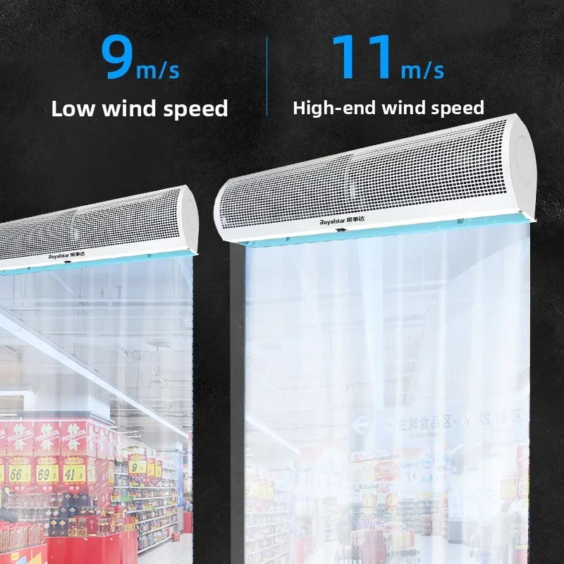 Commercial silent air curtain for door, catering shop, elevator, ultra-thin and powerful air curtain machine