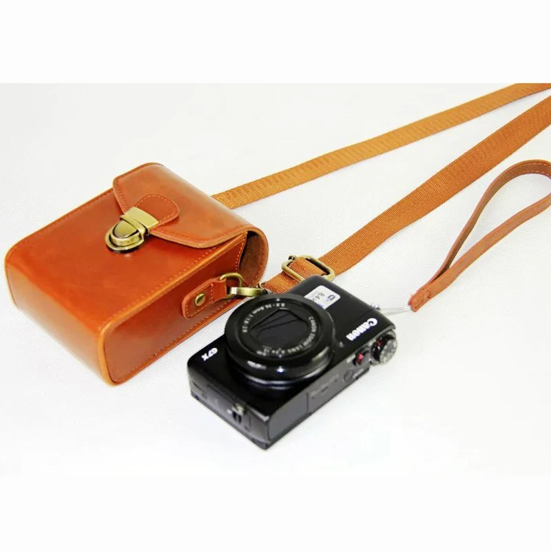 PU Leather Case Camera Bag For Canon G9X G7X G7X II G7XIII SX710 SX700 SX720 S95 S90 Sony RX100IV RX100 VII VI VA ZV1 ZV1F Shell