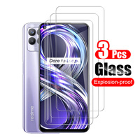 3Pcs Protective Glass For Realme 8 Realme8i Pro 8s 5G Realmy 8i Screen Protector Toughened Tempered Glass Guard 9H Full Clear