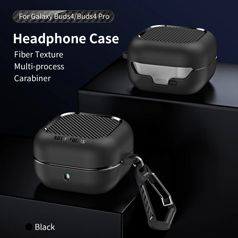 For Samsung Galaxy Buds 4 / Galaxy Buds 4 Pro Cases Protective Sleeve Cover With Keyring Accessories Earphone Protector Case
