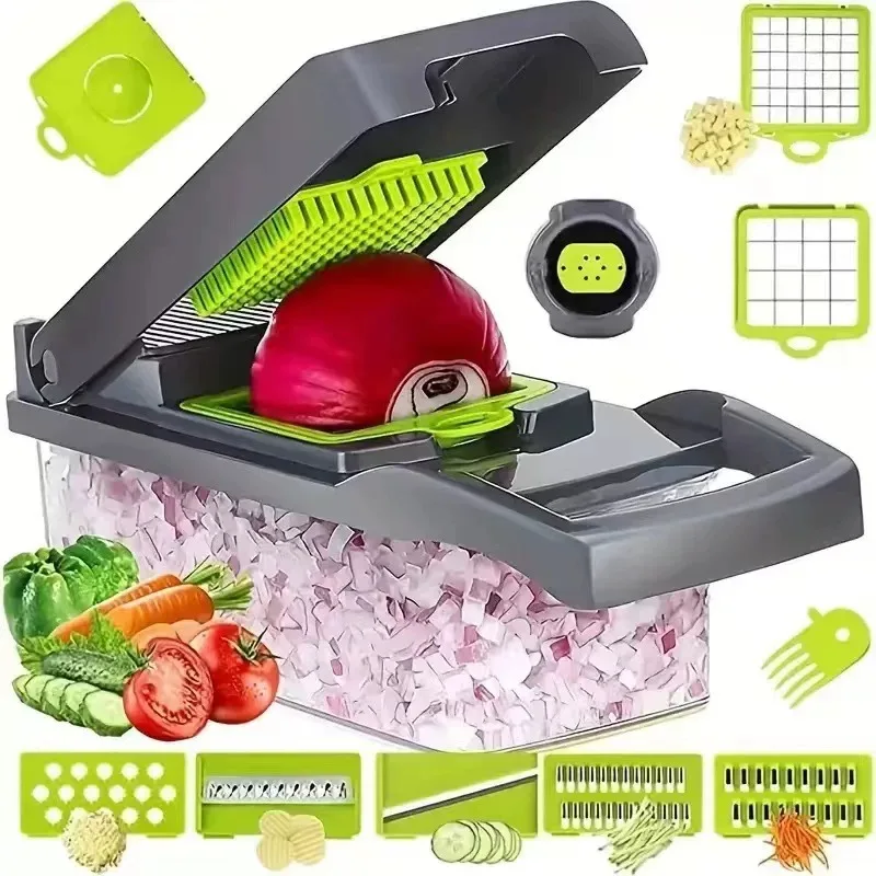 High quality kitchen multi-functional vegetable cutter Kitchen cutting vegetables, dicing potato shreds, slicing and grating.