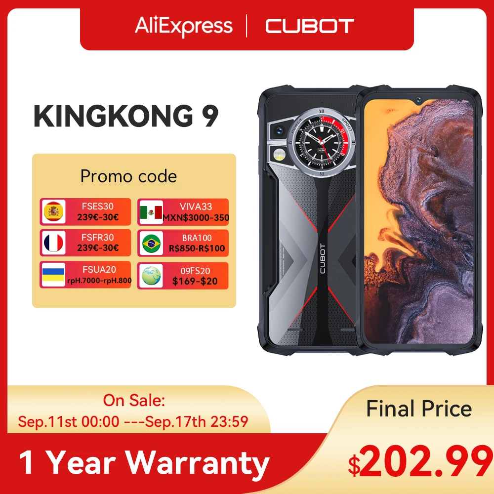 Cubot KingKong 9 Rugged Smartphone 6.583\