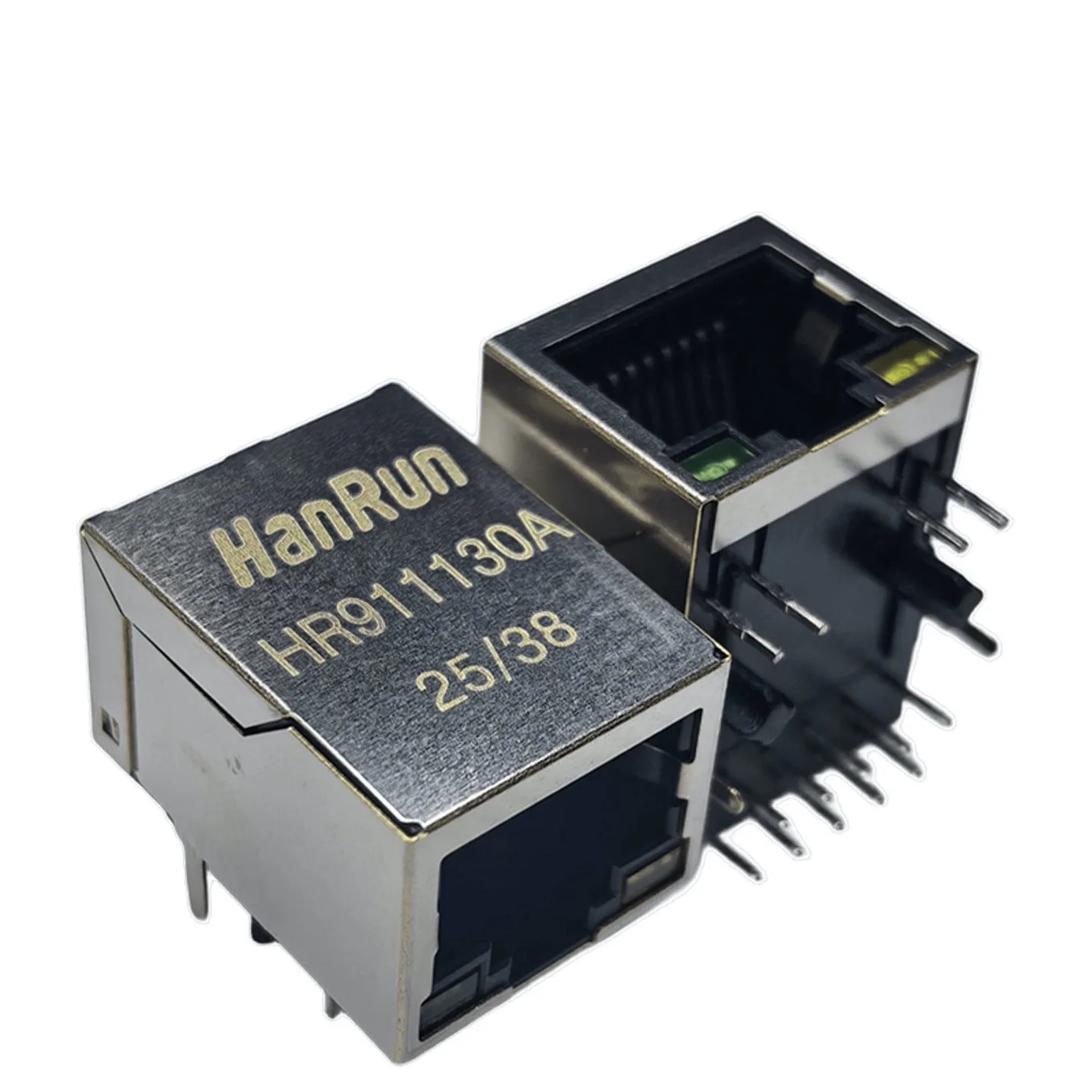 RJ45 Socket HR911130C HR911130A HR911105A Gigabit Ethernet Port Connector with Filter,Shielded Network Jack for Router, Switch