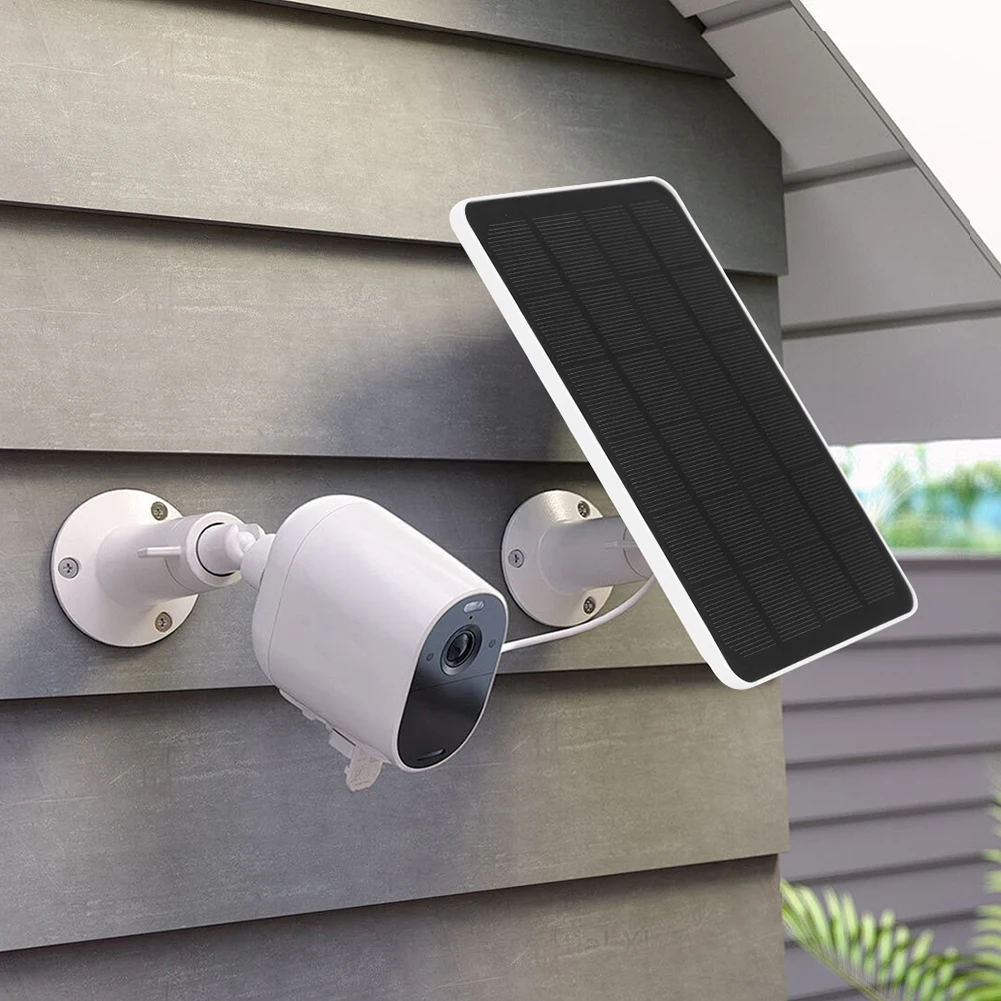4W/6W Solar Panel Camera Charger 360°Adjustable Wall Mount Camera Solar Panel for Arlo Essential Spotlight/XL Spotlight Camera view 2