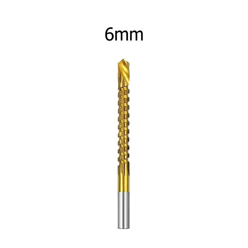 Set di punte da trapano rivestite in titanio 3/4/5/6/6.5/8mm Vite a spirale Punta da trapano composita metrica Punte da trapano elicoidali per il taglio di perforazione