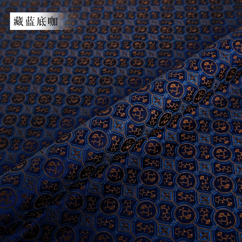 Handmade Design Fabrics Brocade Jacquard Plaid Fabric DIY Sewing Cheongsam Dress Needlework Clothing Material