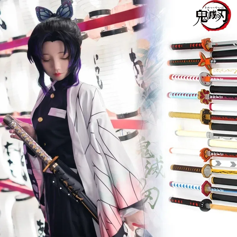 

Real Demon Slayer Katana Swords Kimetsu No Yaiba Tanjirou Shinobu Cosplay Prop Ninja Japanese Katana Weapon Kid Toys Anime Gifts