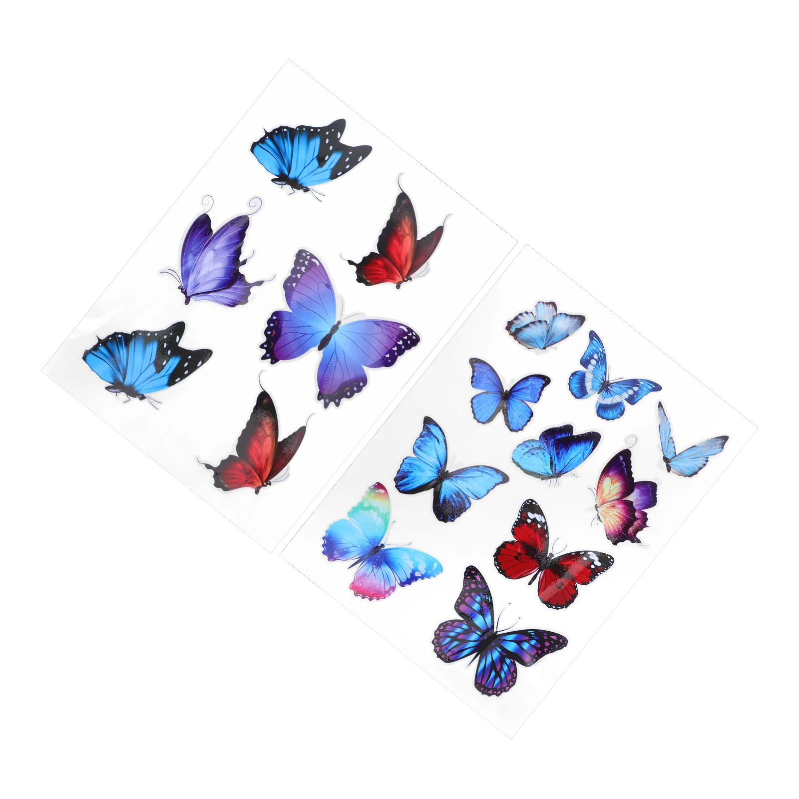 

2 Sheets Butterfly Bumper Stickers Truck Decals Car Butterflies Cartoon Vehicle Body