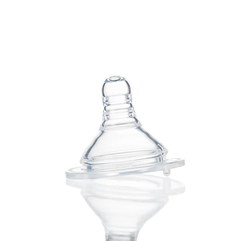 

2 шт., симетрический цельный дизайн, не содержащий бисфенола А, ультрамягкий жидкий силикон, 50 мм, с широким горлышком, антиколические соски для детских бутылочек