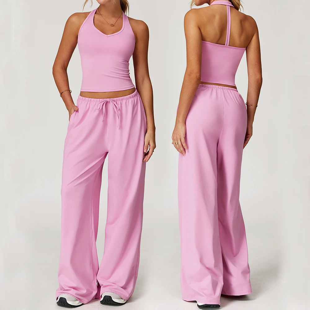 

2 Pieces Yoga Clothes Yoga Set Sportswear Women's Tracksuit Gym Set Workout High Waist Yoga Pants Sexy Fitness Bra Sports Suit