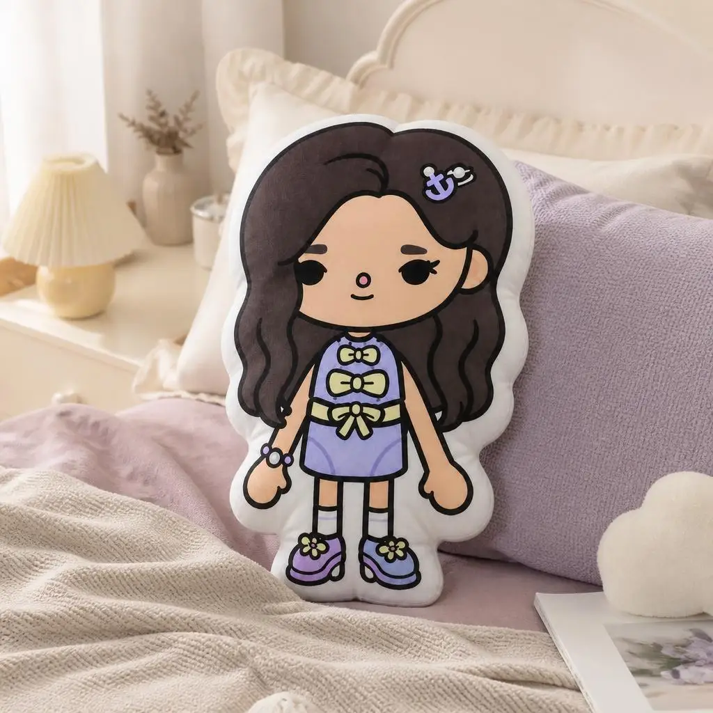 Katseye Lara KPop Girl Group Pop Music Plush Pillow Cushion Irregular Stuffed Throw Pillow Home Decor Gift Sofa Bed Couch