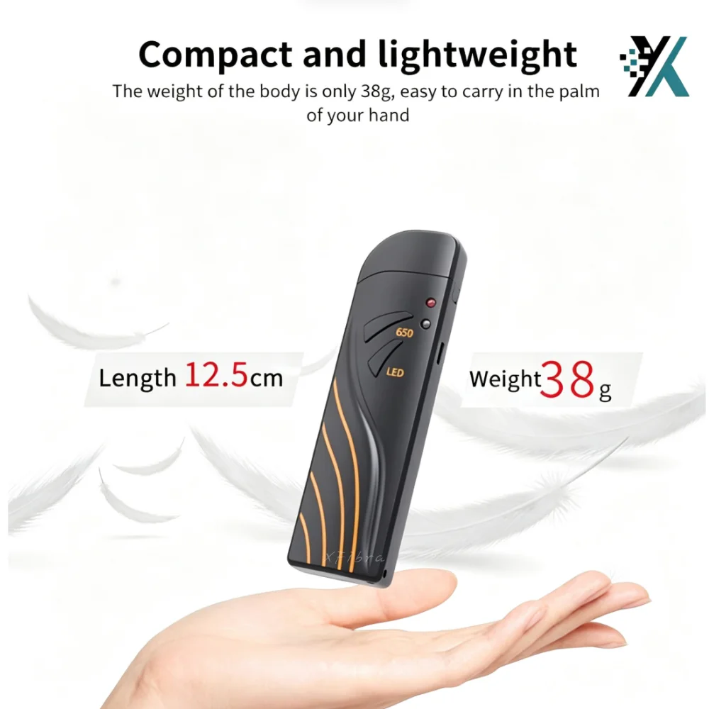 15mW Rechargeable Visual Fault Locator VFL 650nm Red Light Fiber Optic Cable Tester Pen with LED Flashlight