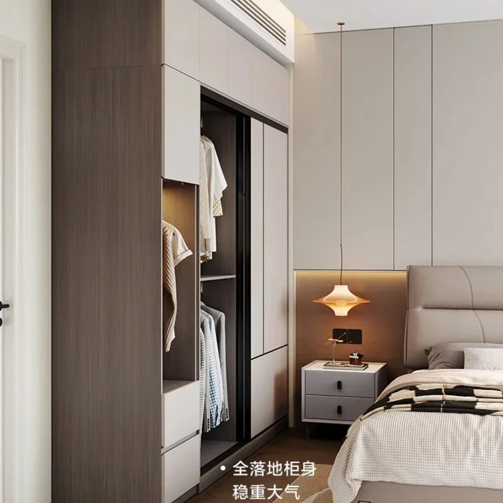 Fabric Modern Closet Space Saving Modular Wearable Wooden Wardrobe Clothes Cupboard Garden Bedroom Ropero Lounge Suite Furniture