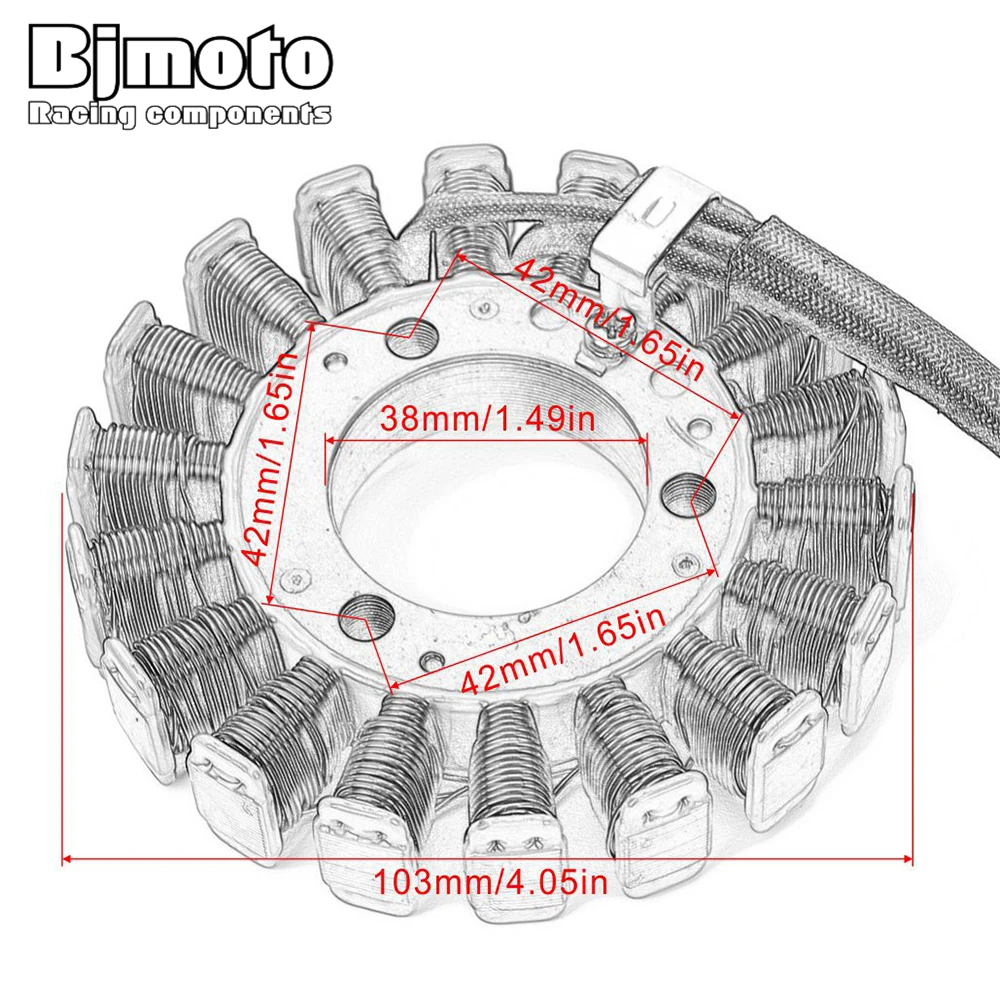 Motorcycle Stator Coil For Suzuki 32101-38302 GN250 1982 1983 1984 1985-2001 TU250 1997 1998 1999 2000 2001-2016 GN-250 TU-250